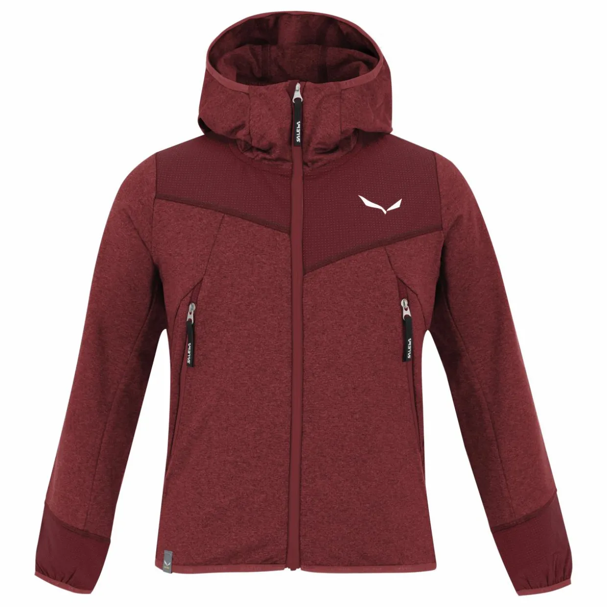 Agner Melange Polarlite Full Zip Kinder Kapuzenjacke