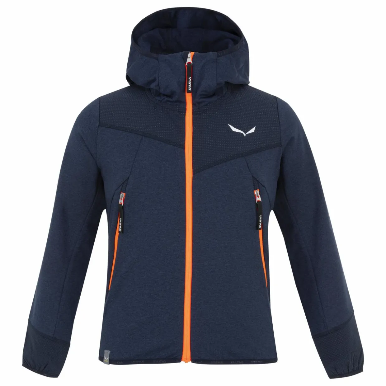 Agner Melange Polarlite Full Zip Kinder Kapuzenjacke