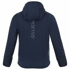 Agner Melange Polarlite Full Zip Kinder Kapuzenjacke