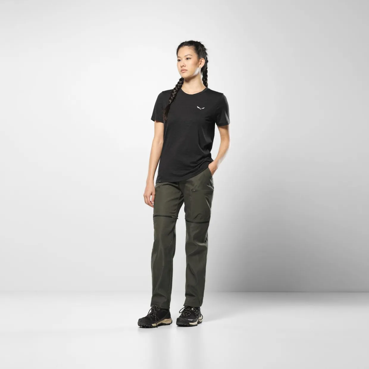 Eagle Minilogo Merino T-Shirt Damen