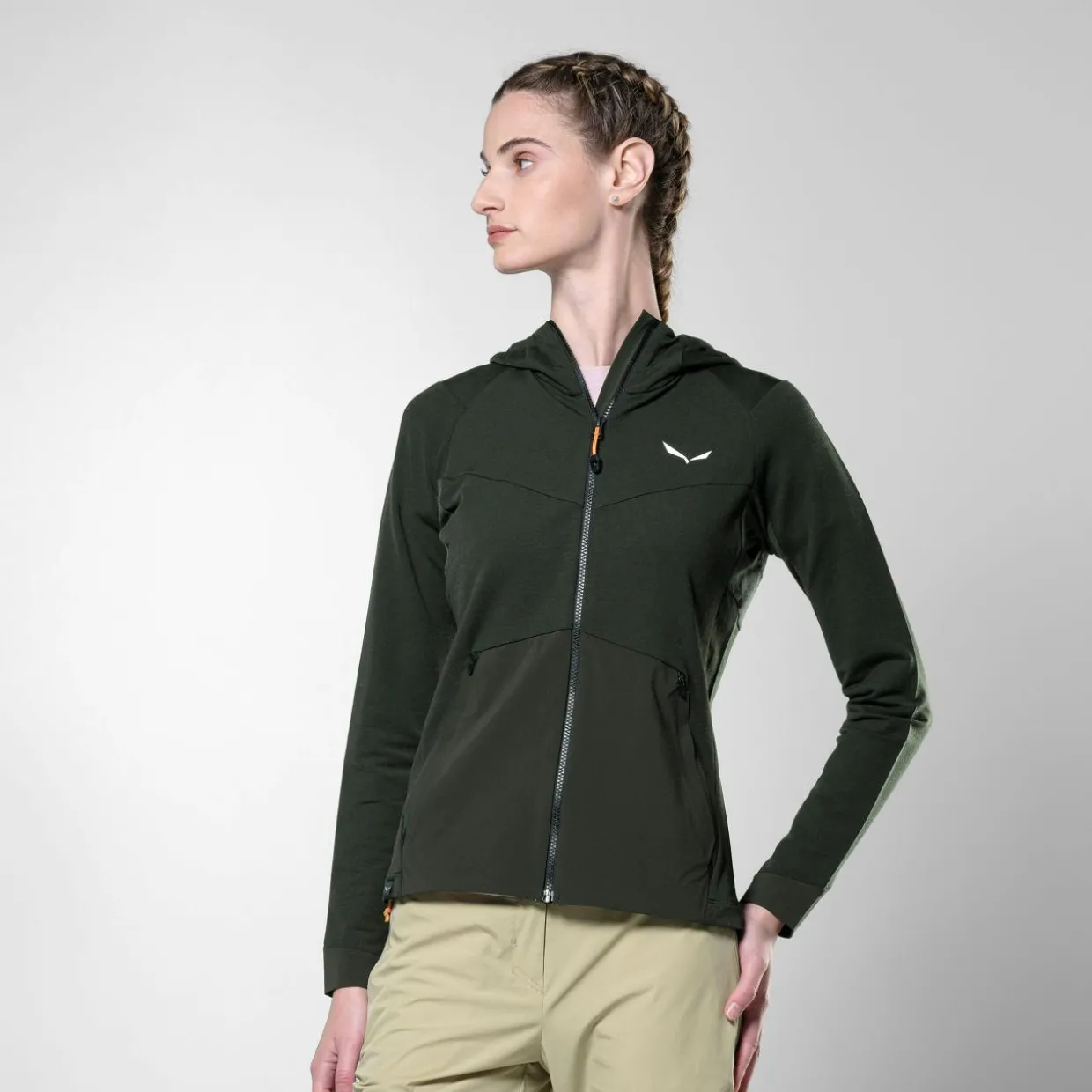 Puez Merino Durastretch Kapuzenjacke Damen