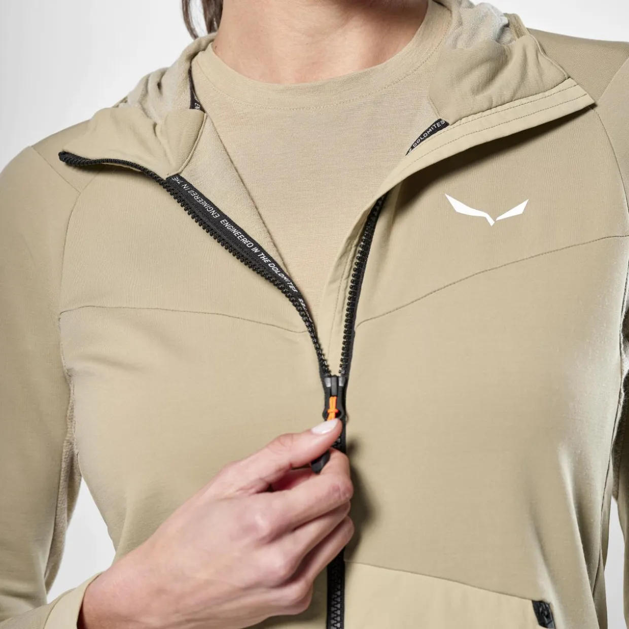 Puez Merino Durastretch Kapuzenjacke Damen