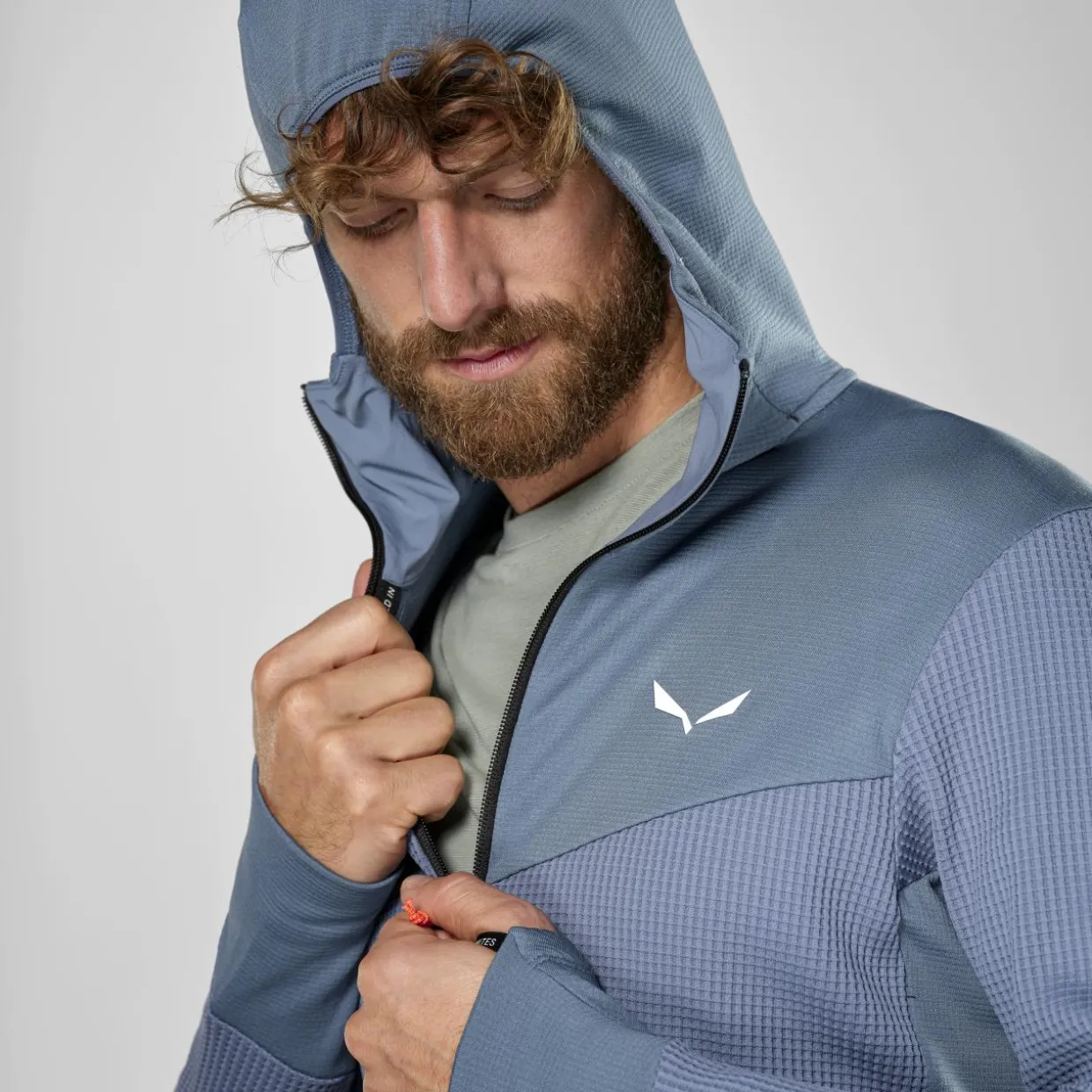 Puez Waffle Hybrid Polarlite Kapuzenjacke Herren