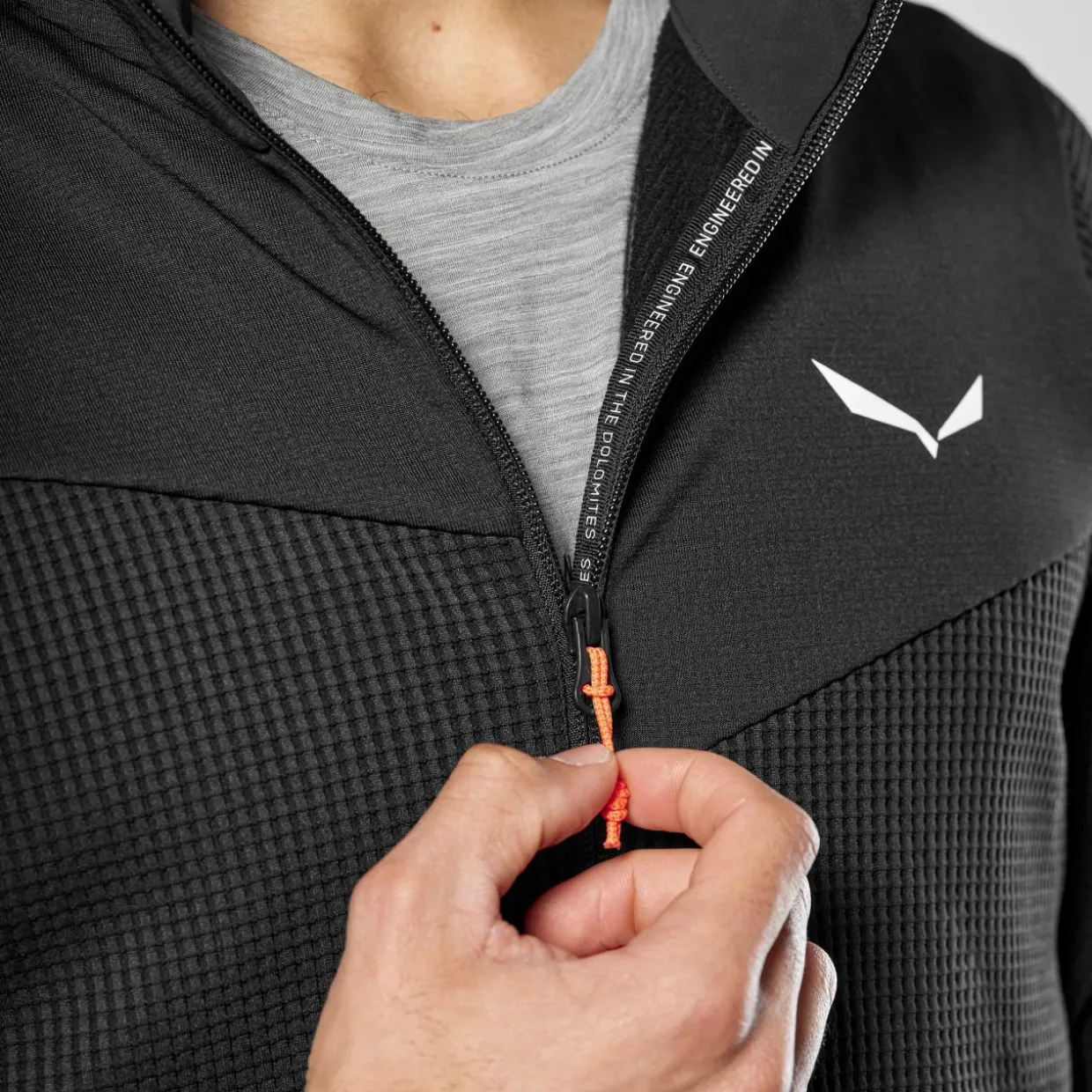Puez Waffle Hybrid Polarlite Kapuzenjacke Herren
