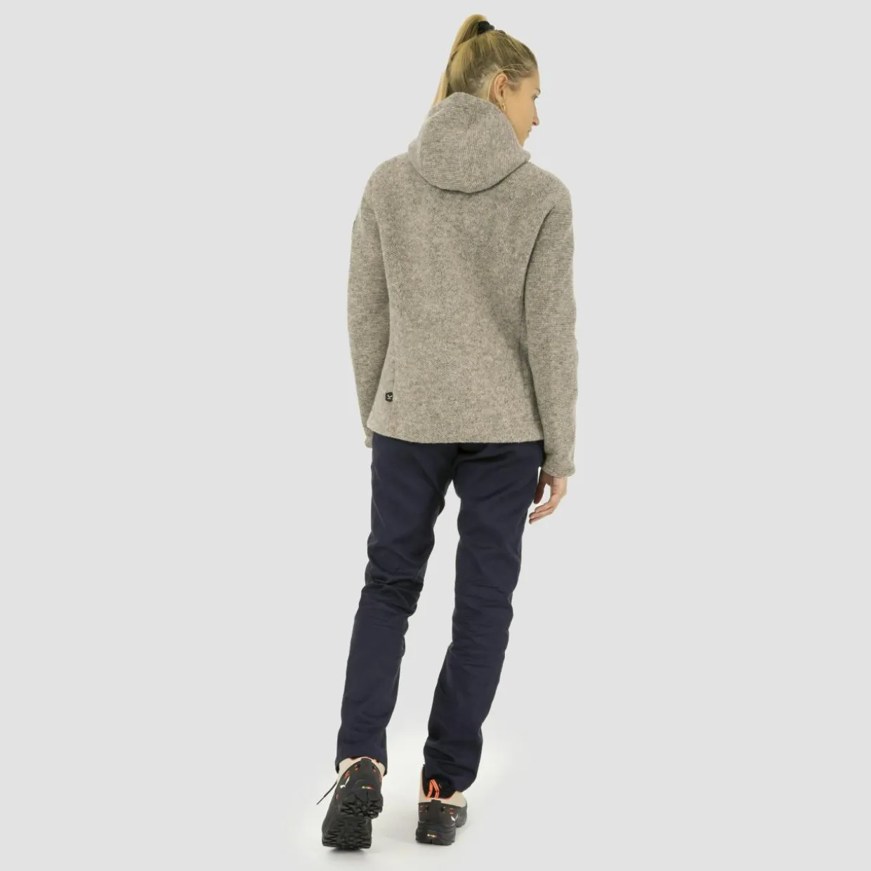 Sarner Undyed Wool Kapuzenjacke Damen