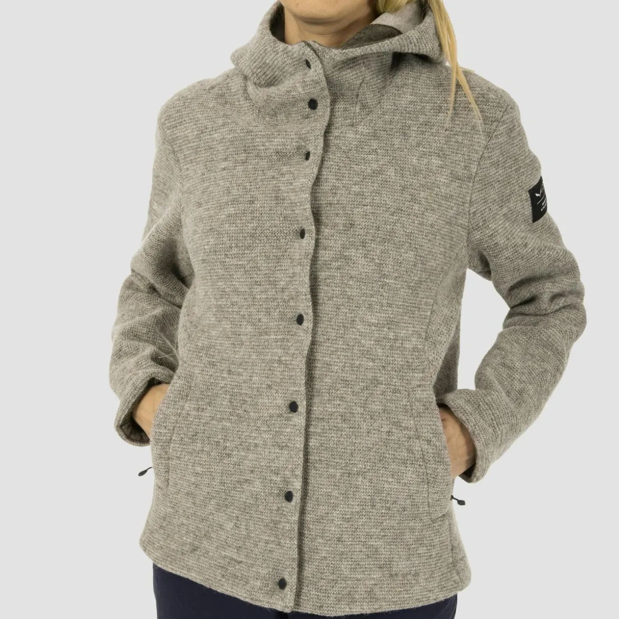 Sarner Undyed Wool Kapuzenjacke Damen