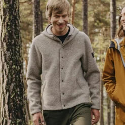 Sarner Undyed Wool Kapuzenjacke Herren