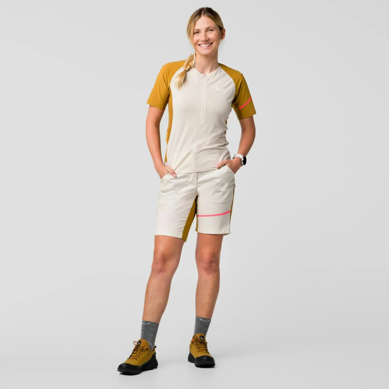 Vento Merino Half Zip T-Shirt Damen