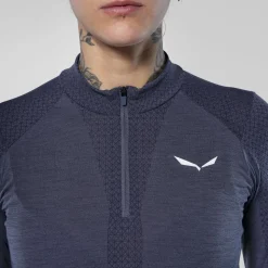 Zebru Responsive Half-Zip T-Shirt Damen