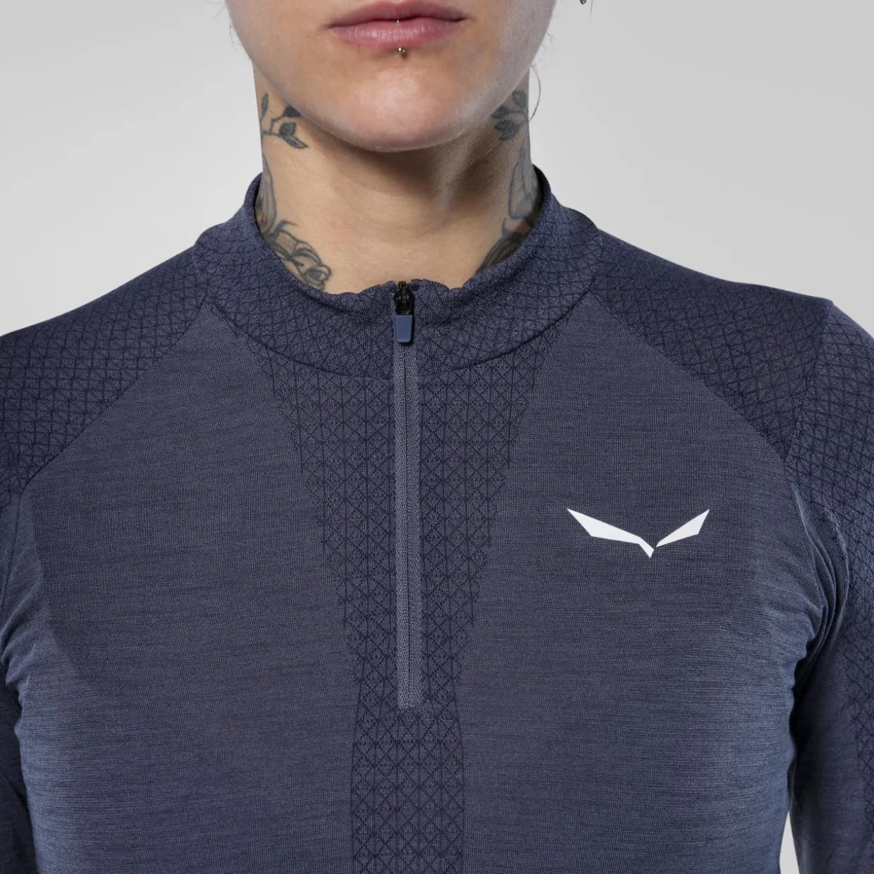 Zebru Responsive Half-Zip T-Shirt Damen