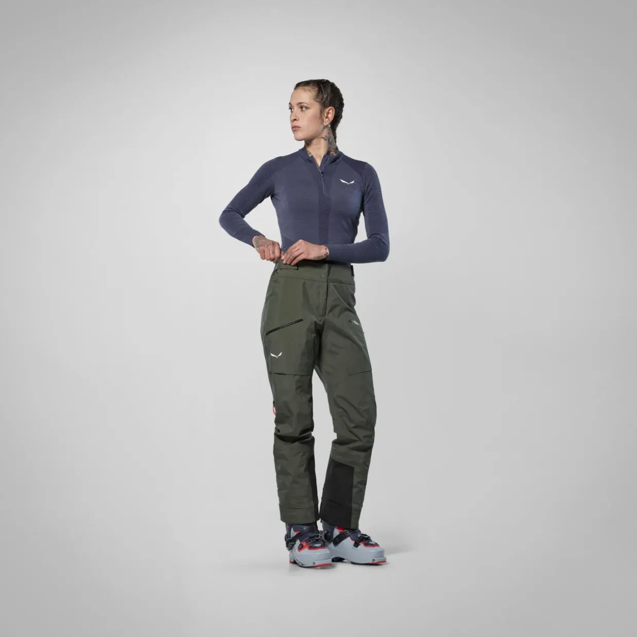 Zebru Responsive Half-Zip T-Shirt Damen